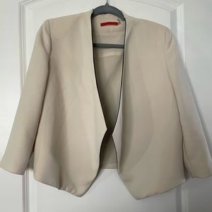Alice + Olivia Two Tone Cream Blazer